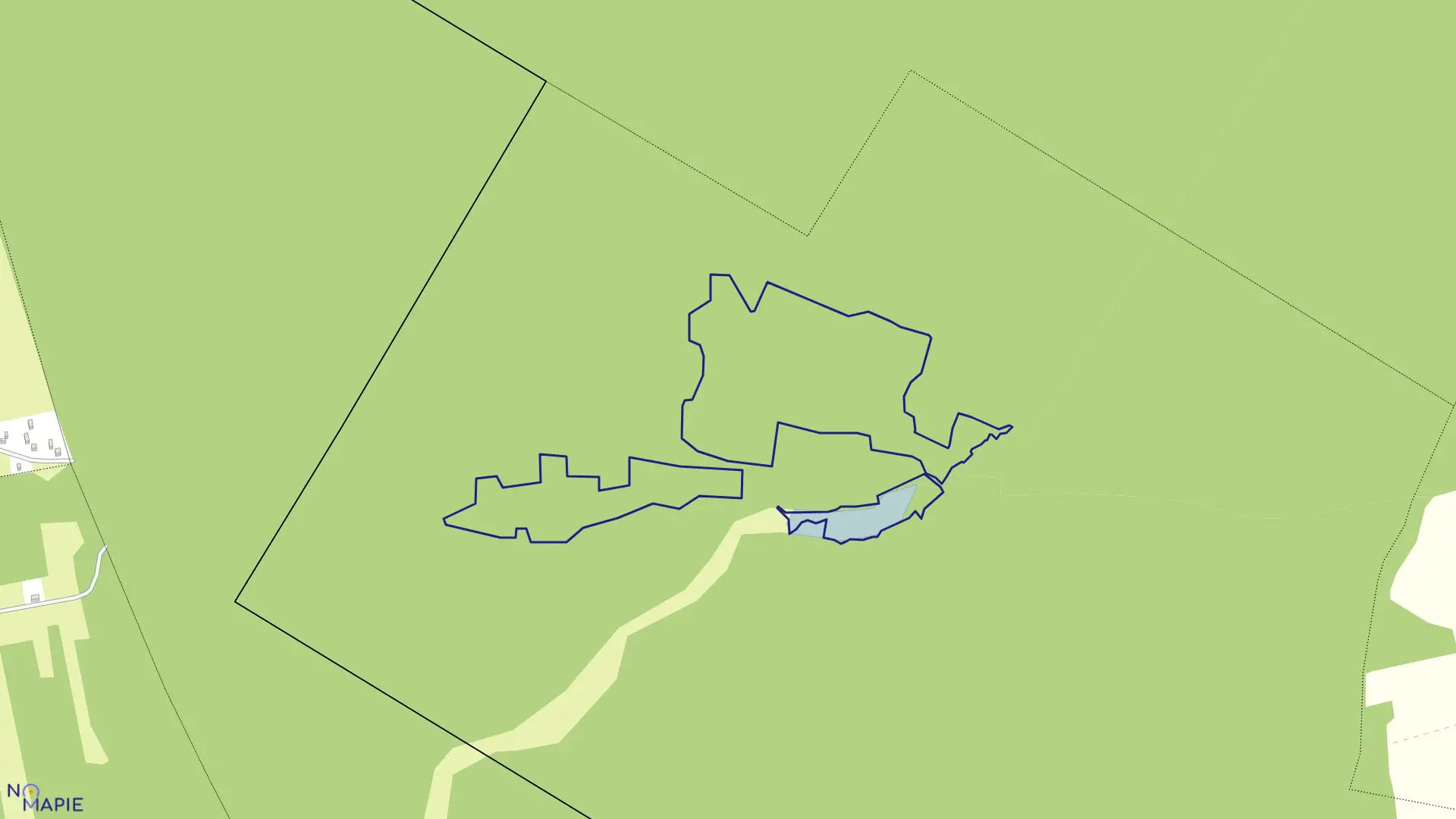 Mapa obrębu 08-Młynek Poduchowny w gminie Ręczno